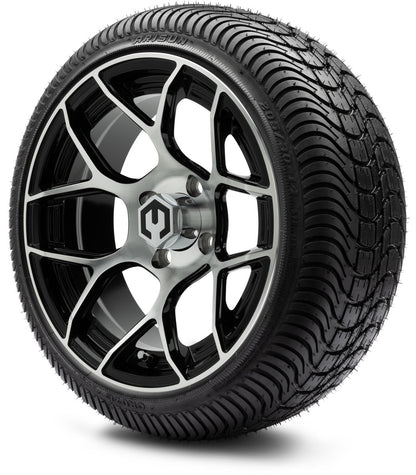MODZ® 14" Renegade Machined Black Wheels & Street Tires Combo