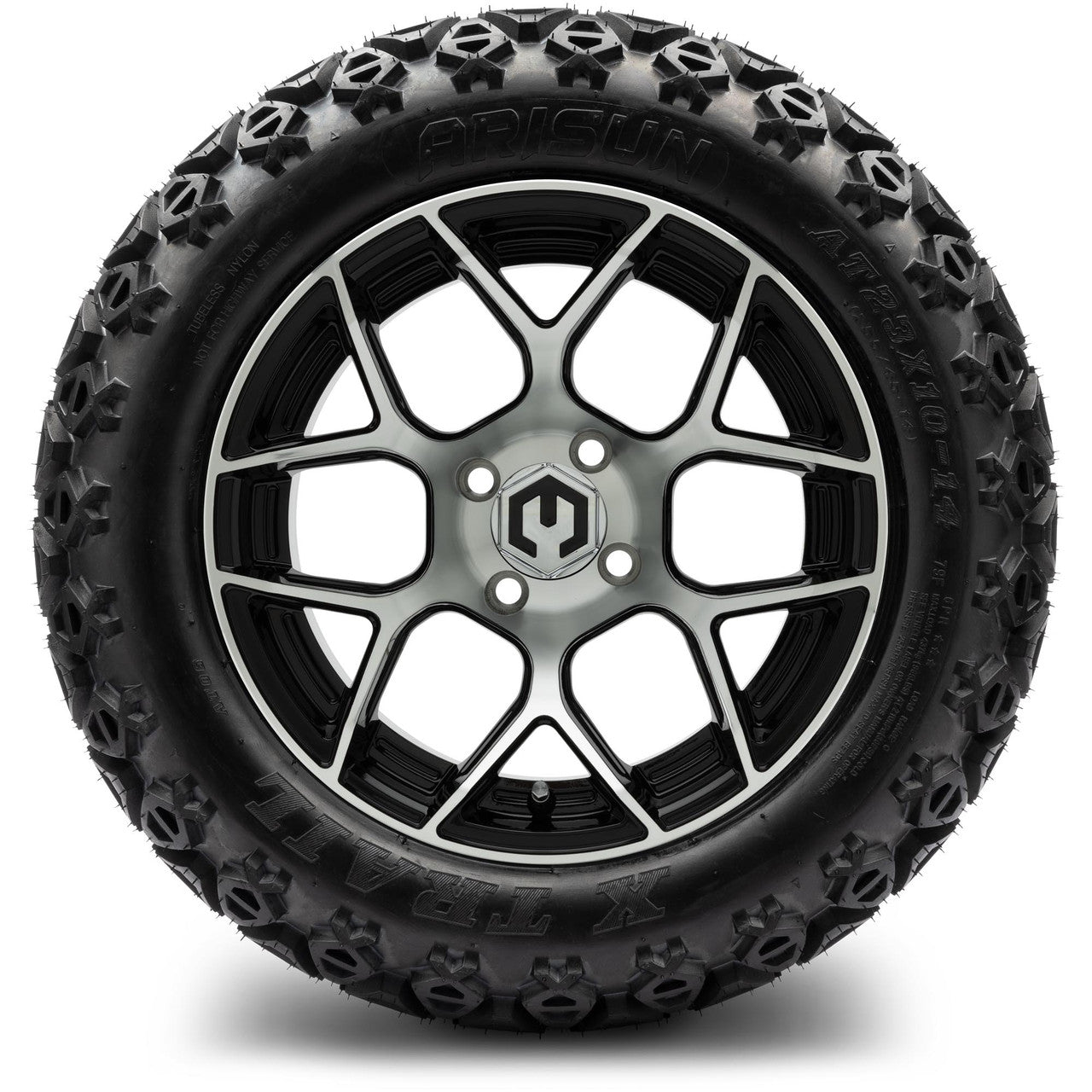 MODZ® 14" Renegade Machined Black Wheels & Off-Road Tires Combo