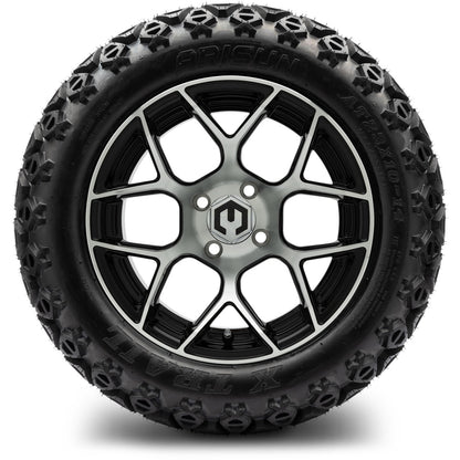 MODZ® 14" Renegade Machined Black Wheels & Off-Road Tires Combo