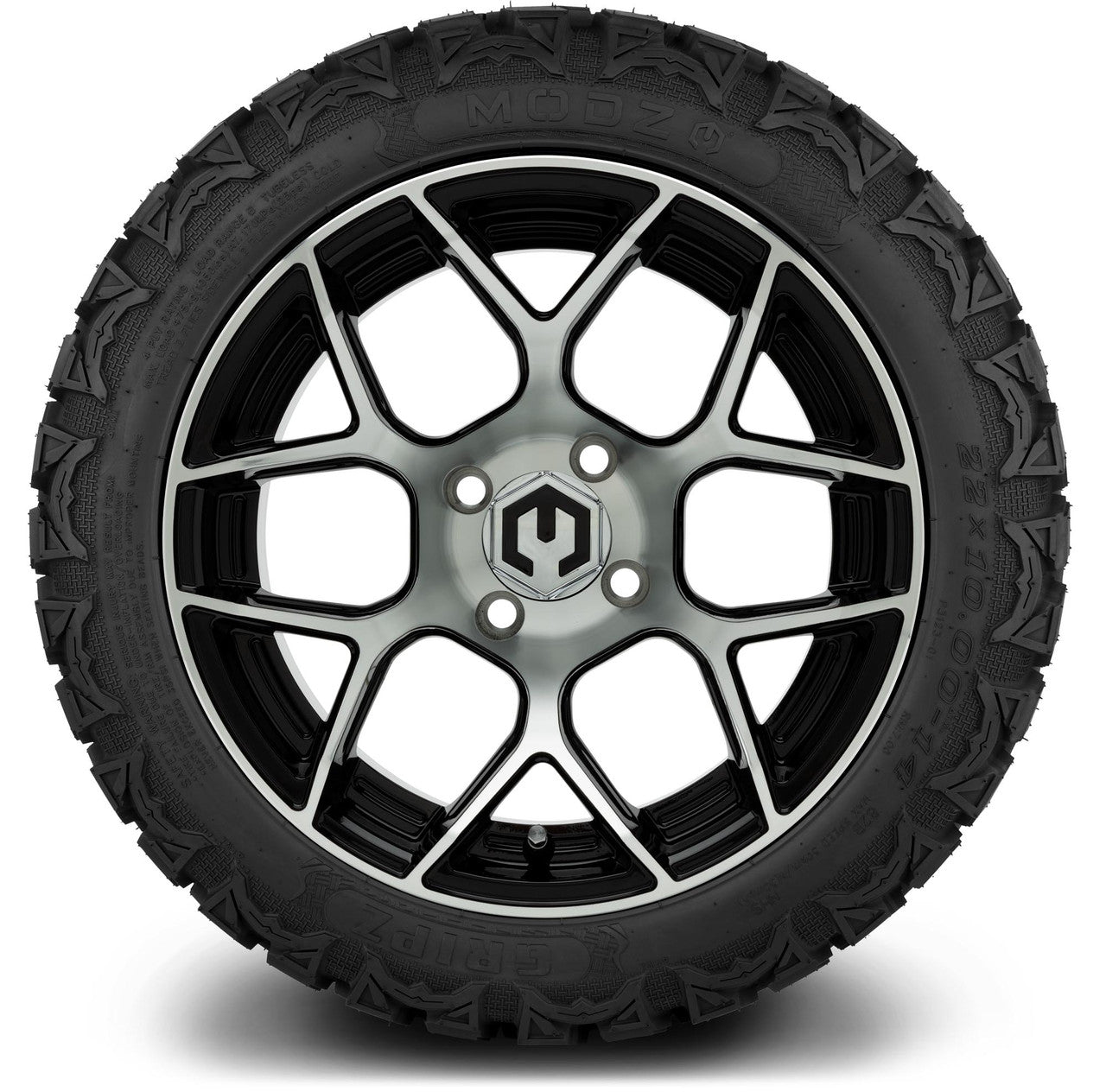 MODZ® 14" Renegade Machined Black Wheels & Off-Road Tires Combo