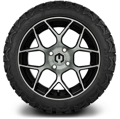 MODZ® 14" Renegade Machined Black Wheels & Off-Road Tires Combo