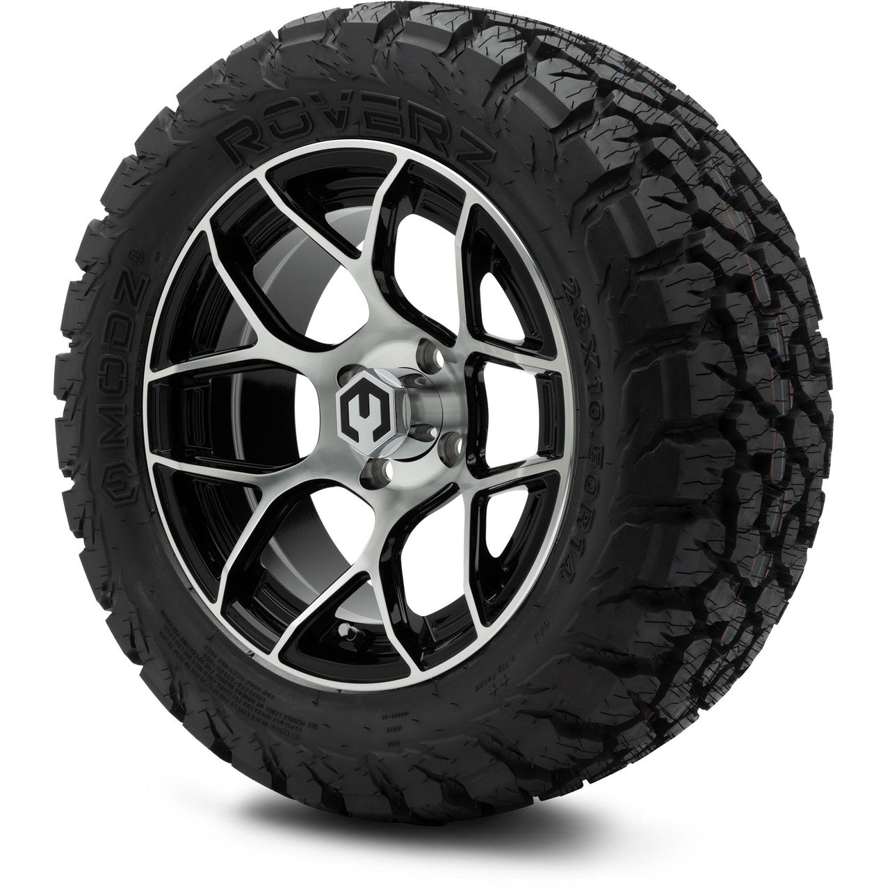 MODZ® 14" Renegade Machined Black Wheels & Off-Road Tires Combo