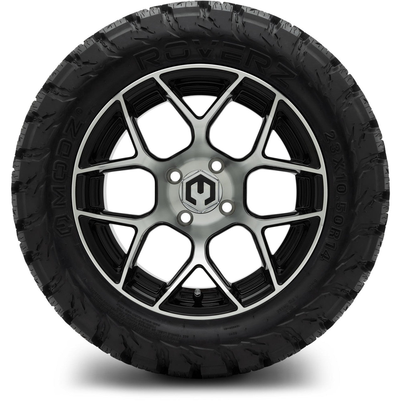MODZ® 14" Renegade Machined Black Wheels & Off-Road Tires Combo