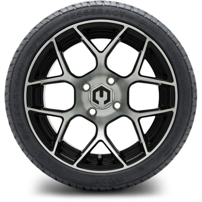 MODZ® 14" Renegade Machined Black Wheels & Street Tires Combo