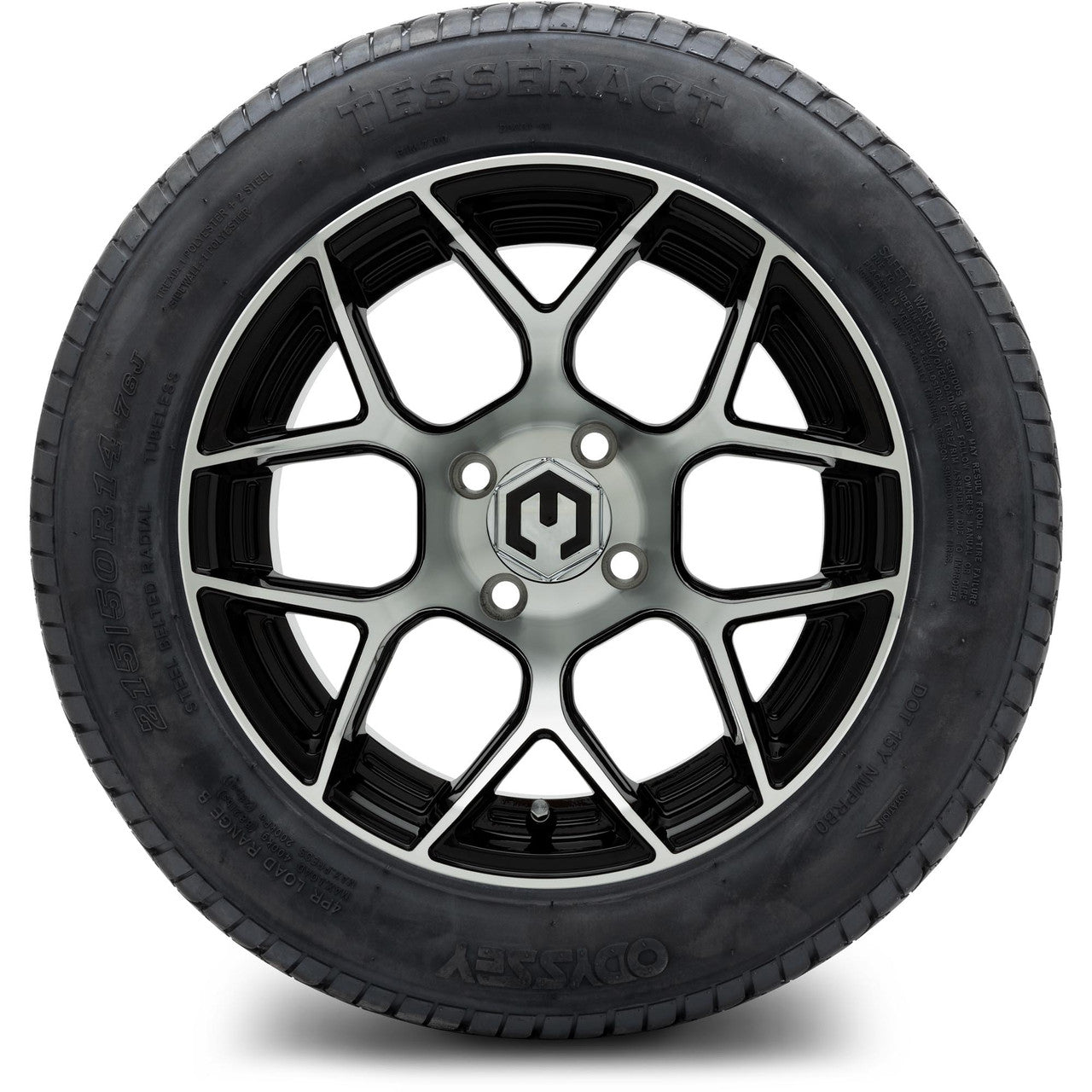 MODZ® 14" Renegade Machined Black Wheels & Street Tires Combo