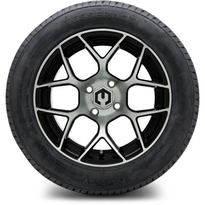 MODZ® 14" Renegade Machined Black Wheels & Street Tires Combo
