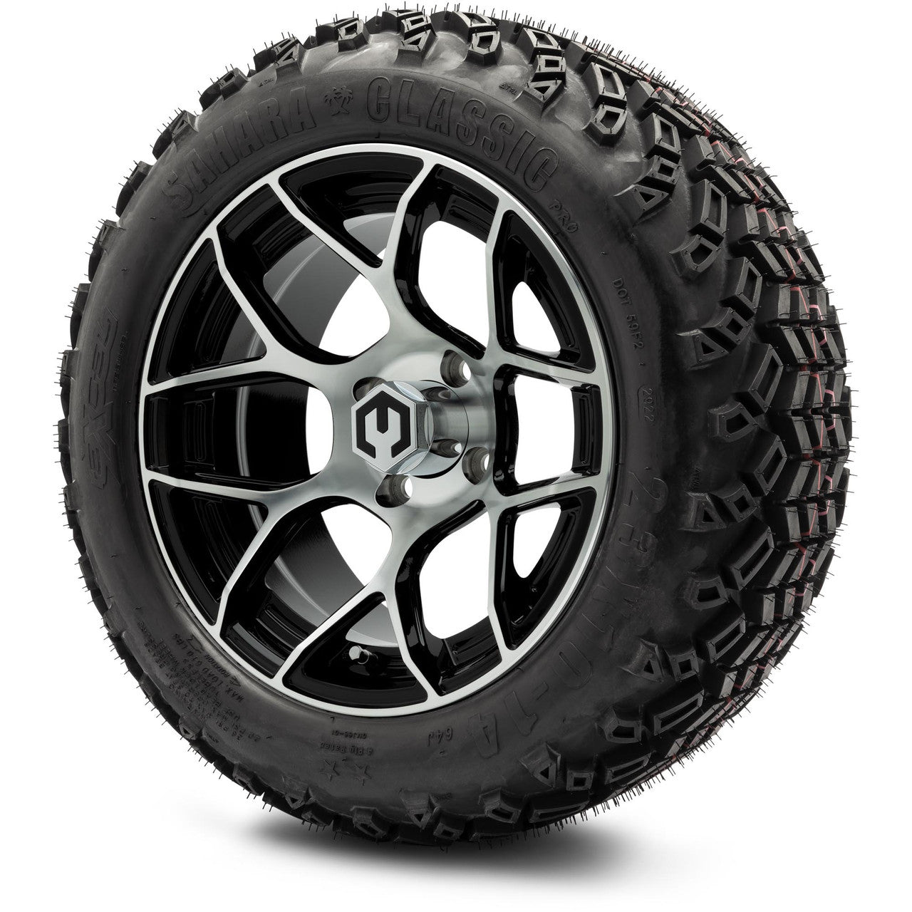 MODZ® 14" Renegade Machined Black Wheels & Off-Road Tires Combo