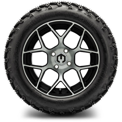 MODZ® 14" Renegade Machined Black Wheels & Off-Road Tires Combo