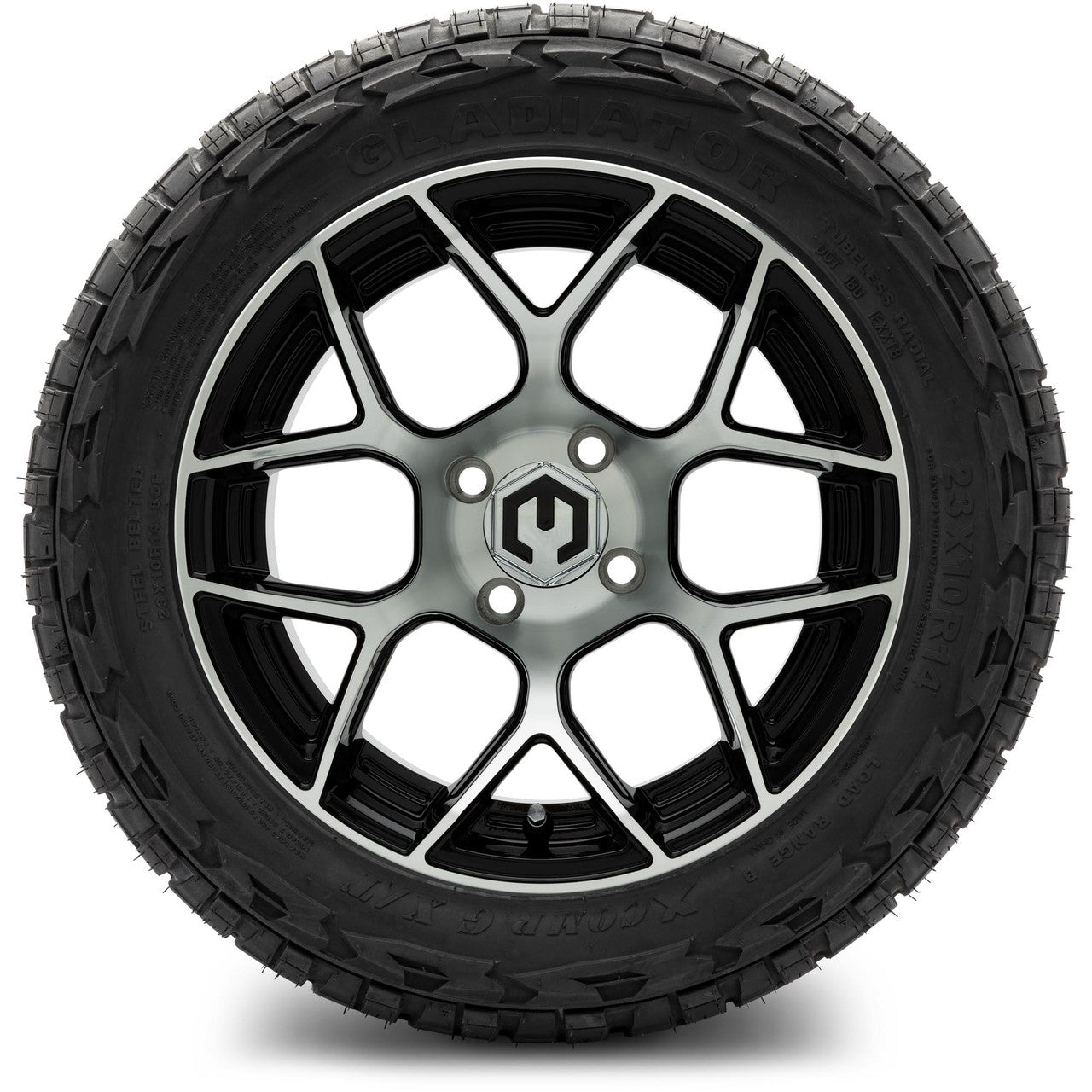 MODZ® 14" Renegade Machined Black Wheels & Off-Road Tires Combo