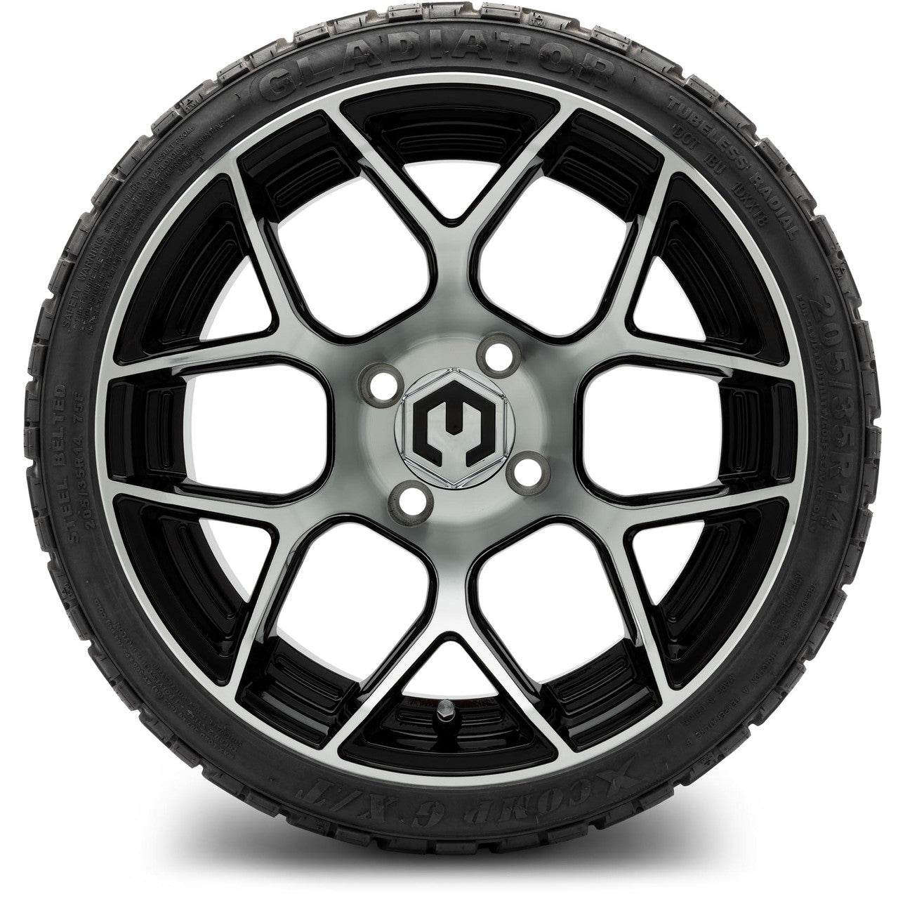 MODZ® 14" Renegade Machined Black Wheels & Off-Road Tires Combo