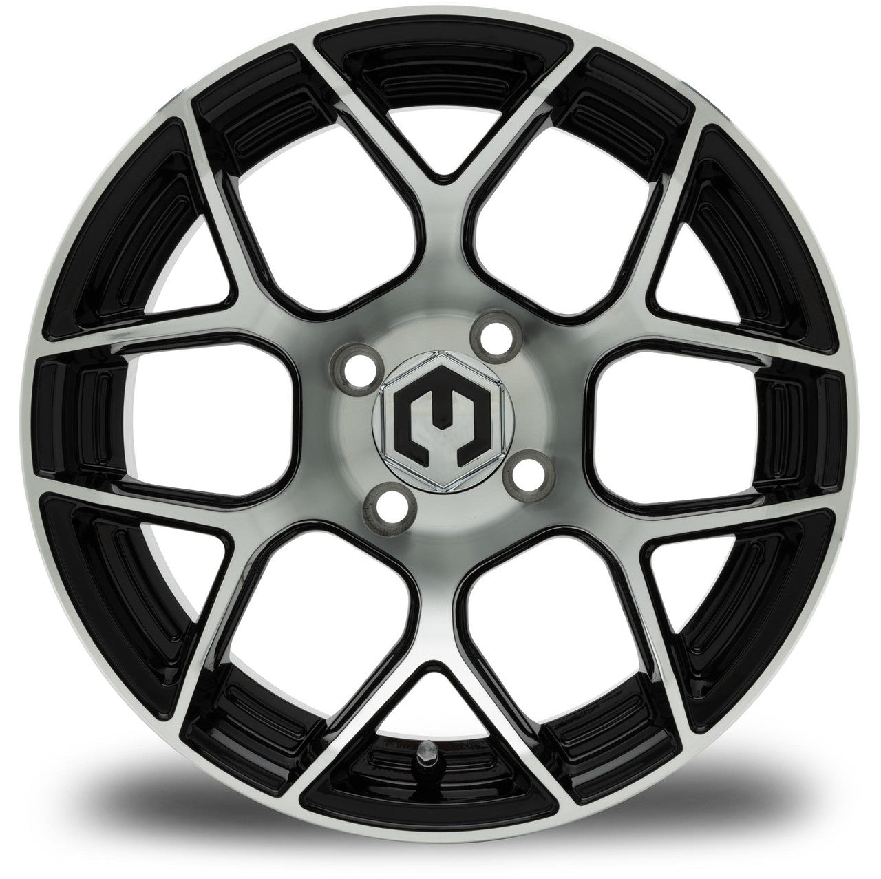 MODZ® Renegade Machined Black 14" Golf Cart Wheel