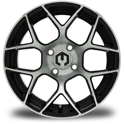 MODZ® Renegade Machined Black 14" Golf Cart Wheel