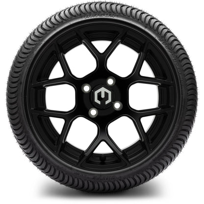 MODZ® 14" Renegade Matte Black Wheels & Street Tires Combo