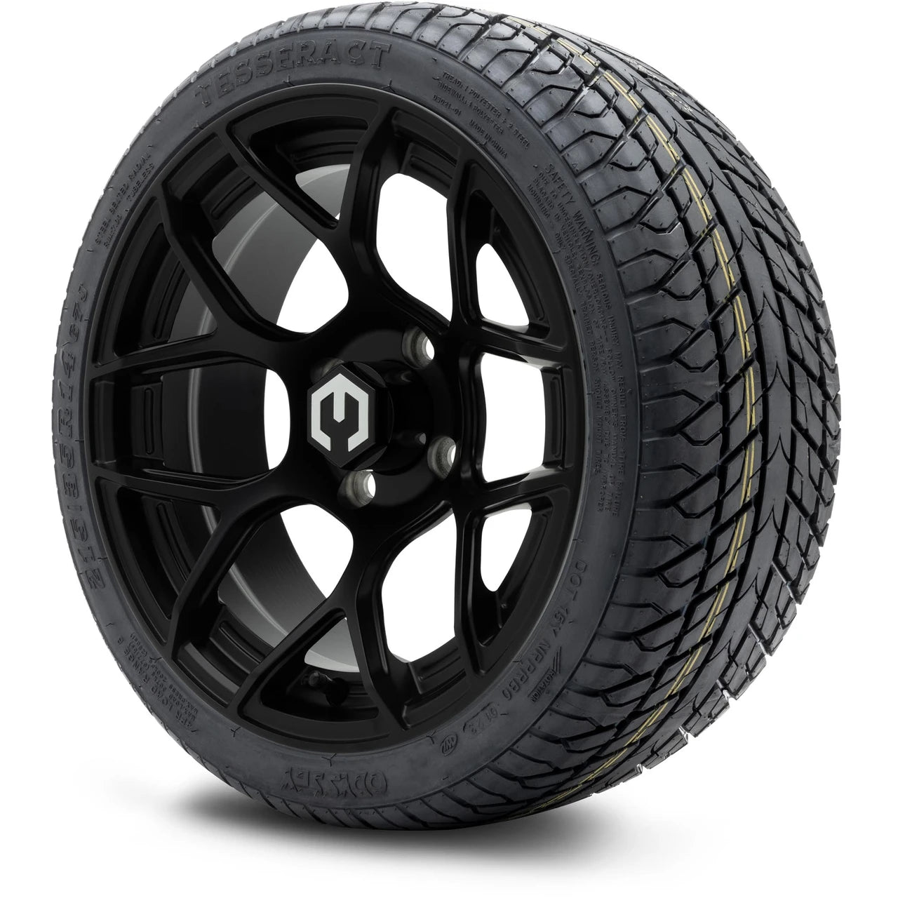 MODZ® 14" Renegade Matte Black Wheels & Street Tires Combo