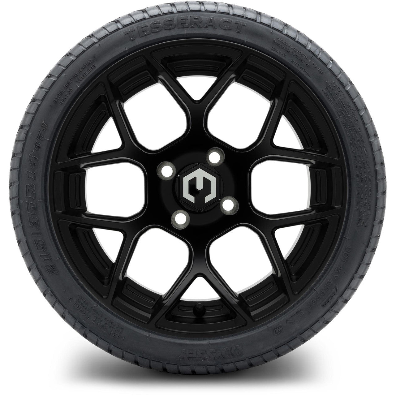 MODZ® 14" Renegade Matte Black Wheels & Street Tires Combo