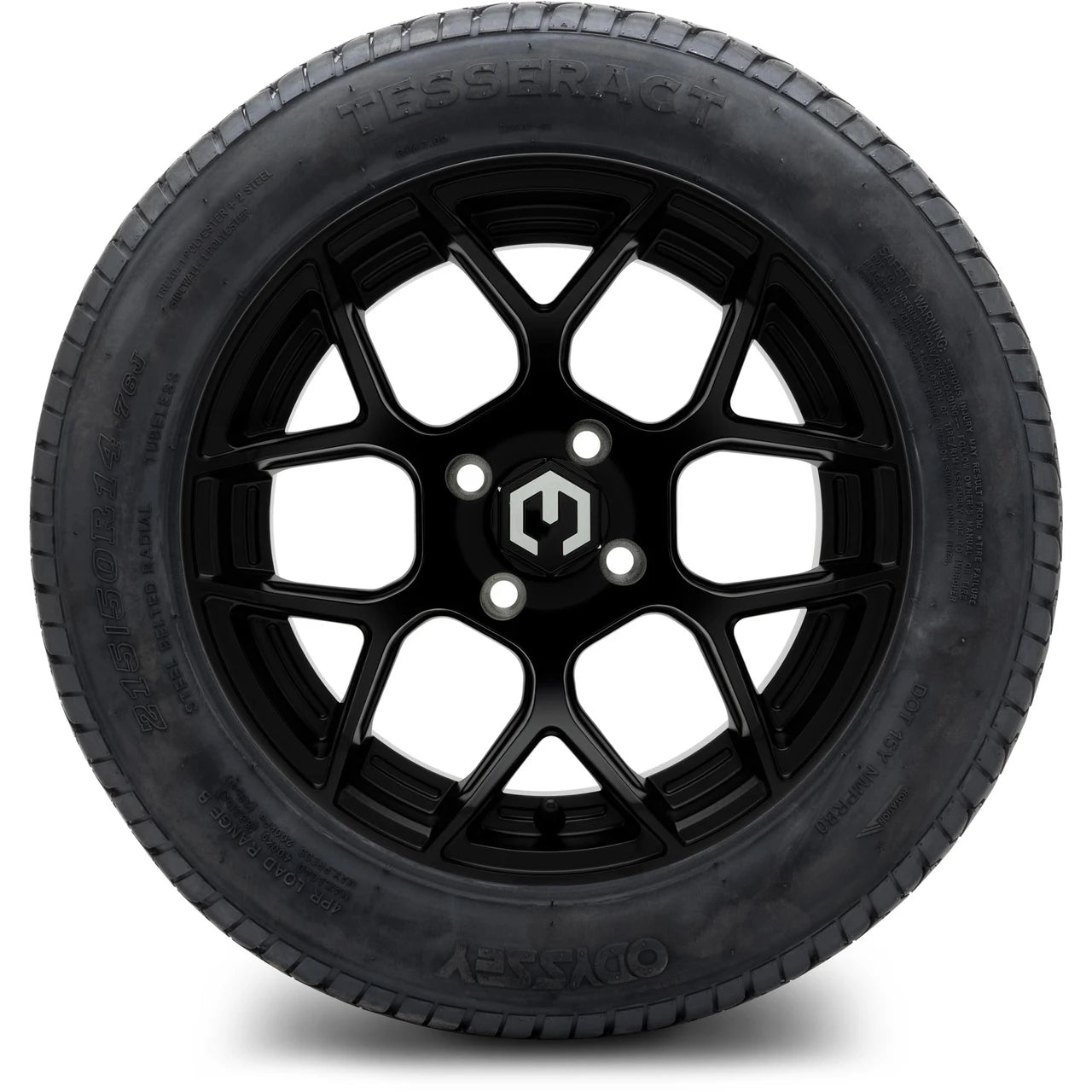 MODZ® 14" Renegade Matte Black Wheels & Street Tires Combo