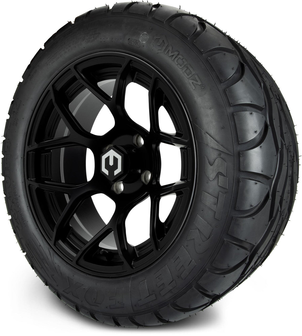 MODZ® 14" Renegade Matte Black Wheels & Street Tires Combo