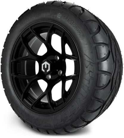 MODZ® 14" Renegade Matte Black Wheels & Street Tires Combo