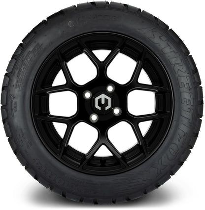 MODZ® 14" Renegade Matte Black Wheels & Street Tires Combo