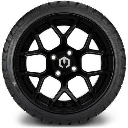 MODZ® 14" Renegade Matte Black Wheels & Street Tires Combo