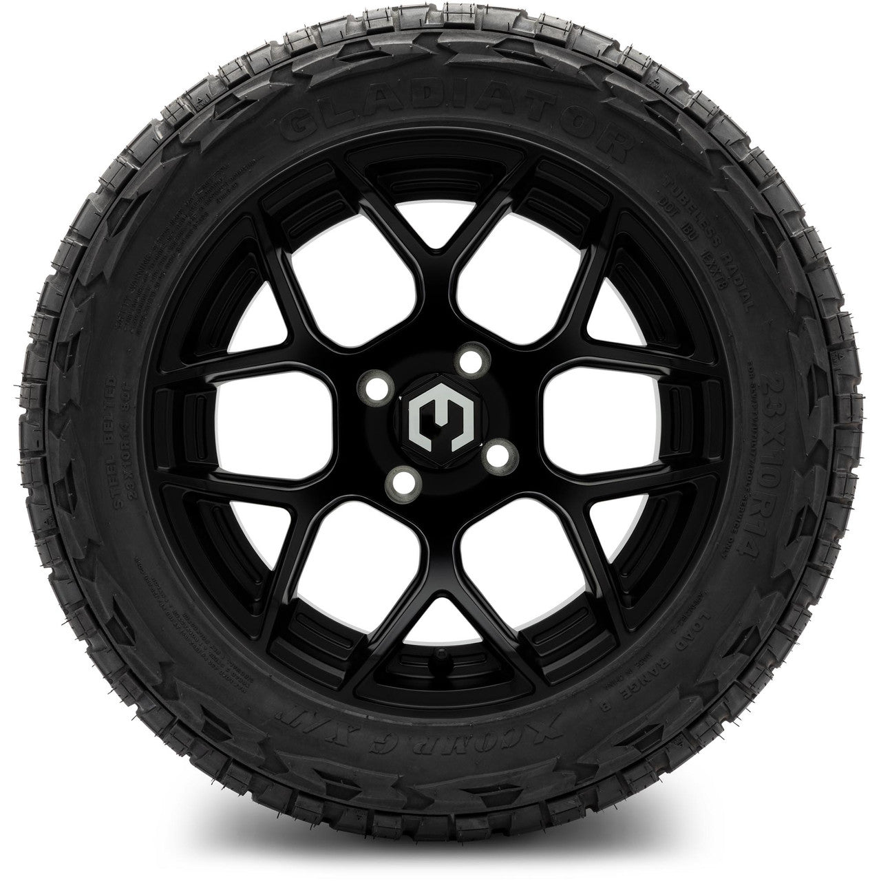 MODZ® 14" Renegade Matte Black Wheels & Off-Road Tires Combo