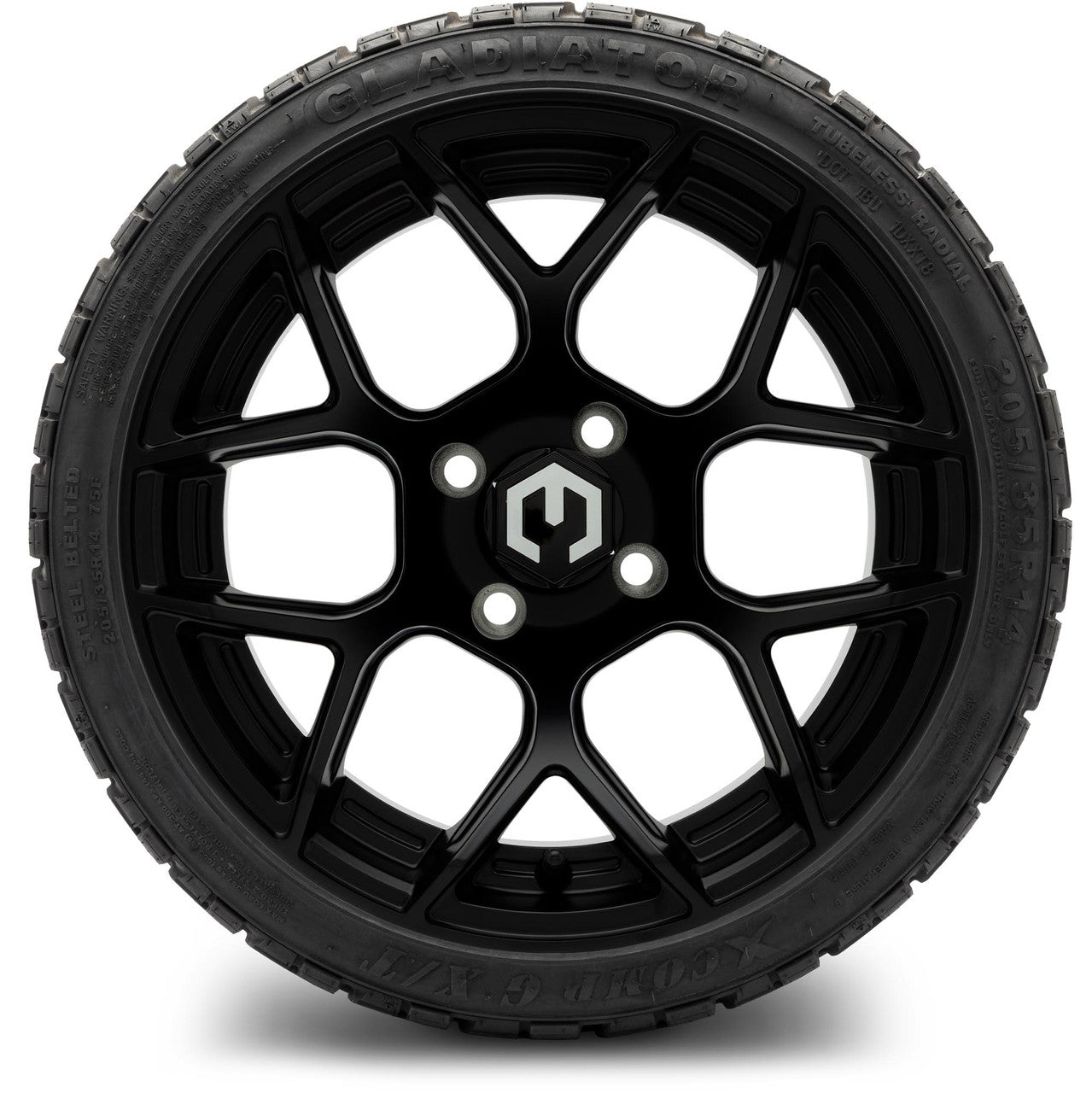 MODZ® 14" Renegade Matte Black Wheels & Off-Road Tires Combo