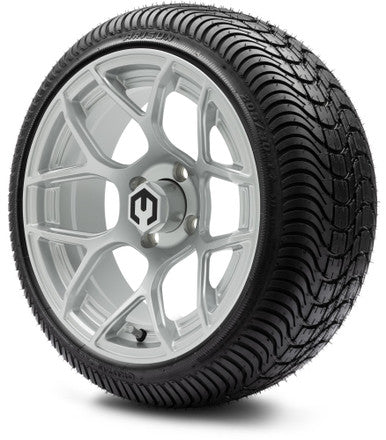 MODZ® 14" Renegade Silver Wheels & Street Tires Combo