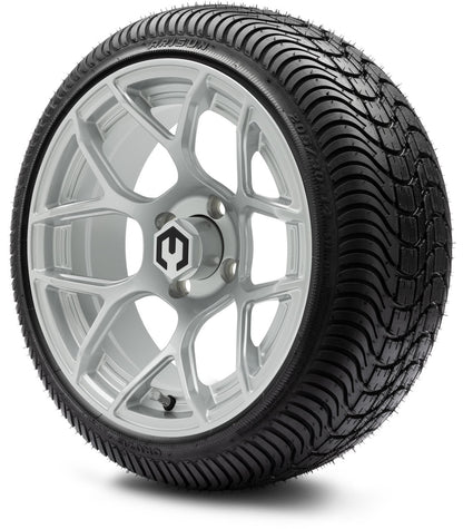 MODZ® 14" Renegade Silver Wheels & Street Tires Combo