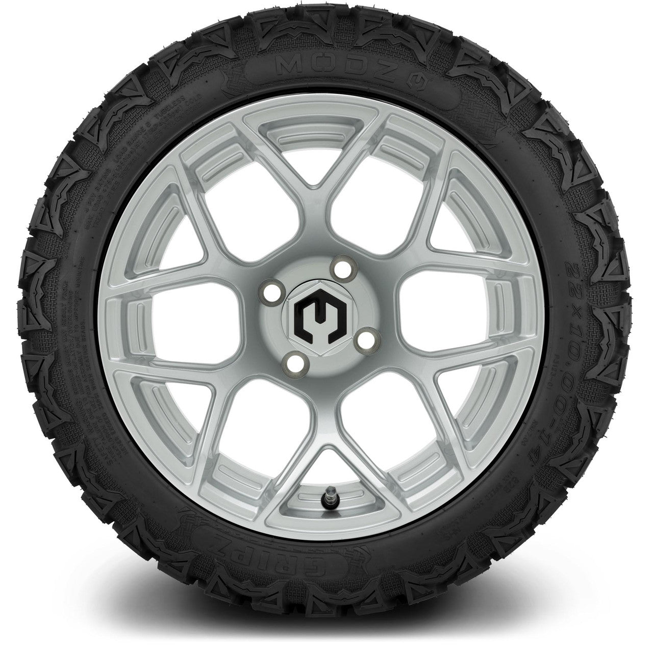 MODZ® 14" Renegade Silver Wheels & Off-Road Tires Combo