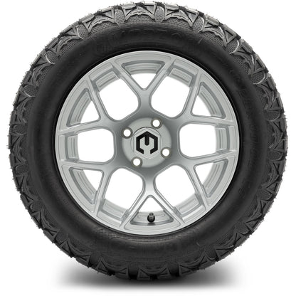 MODZ® 14" Renegade Silver Wheels & Off-Road Tires Combo