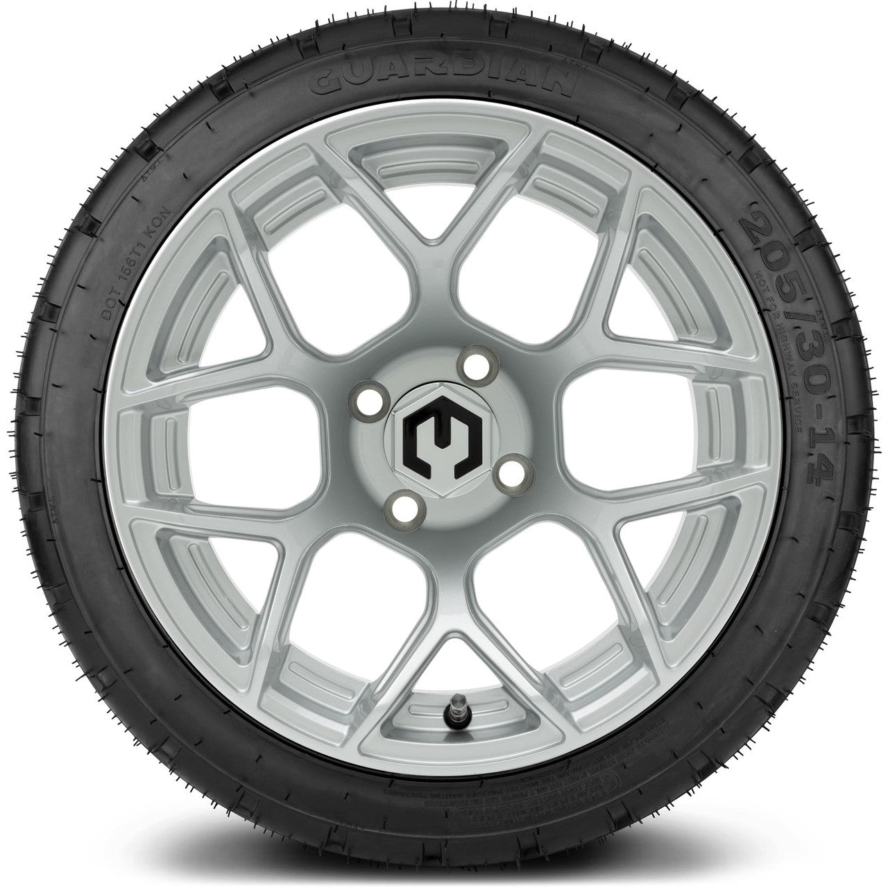 MODZ® 14" Renegade Silver Wheels & Street Tires Combo