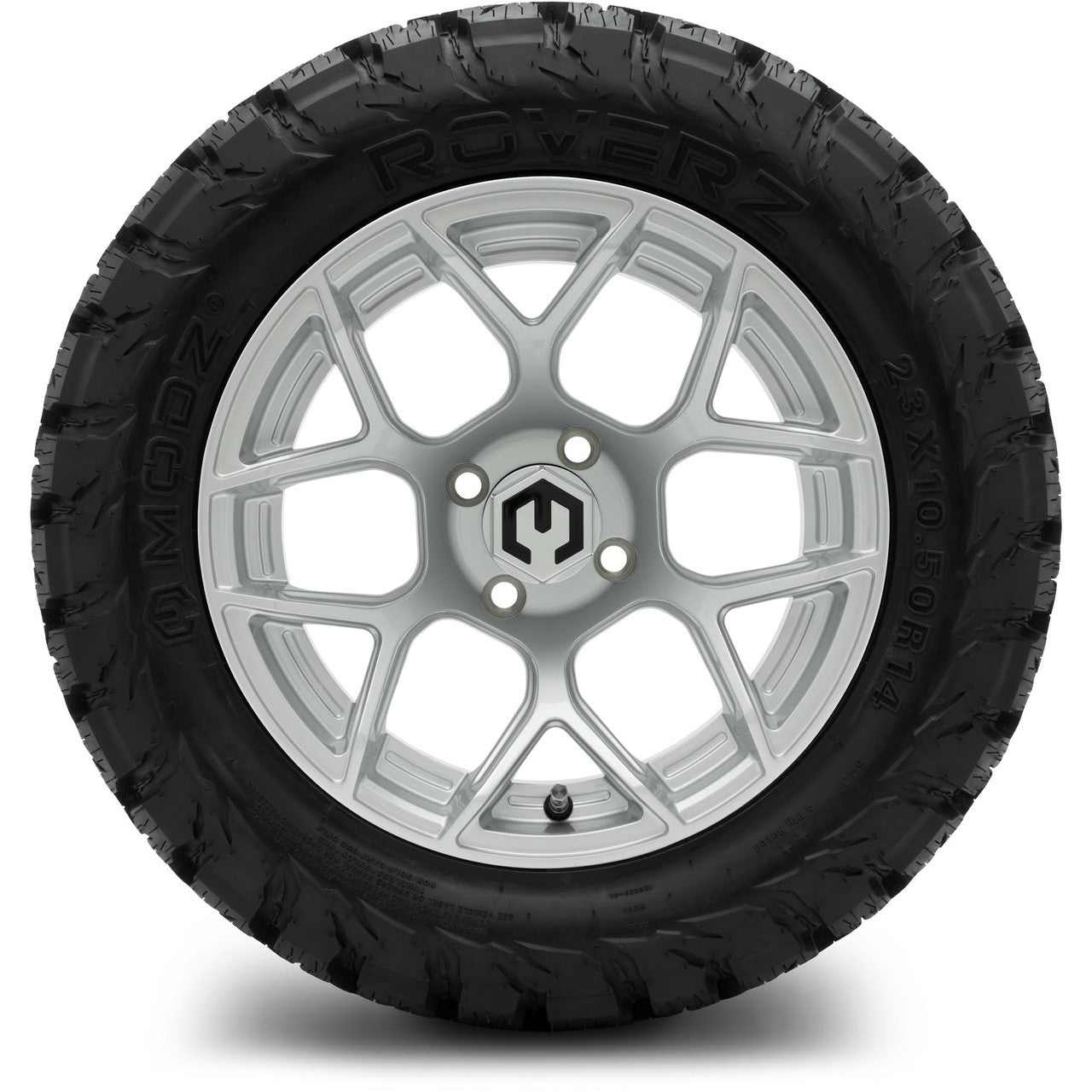 MODZ® 14" Renegade Silver Wheels & Off-Road Tires Combo