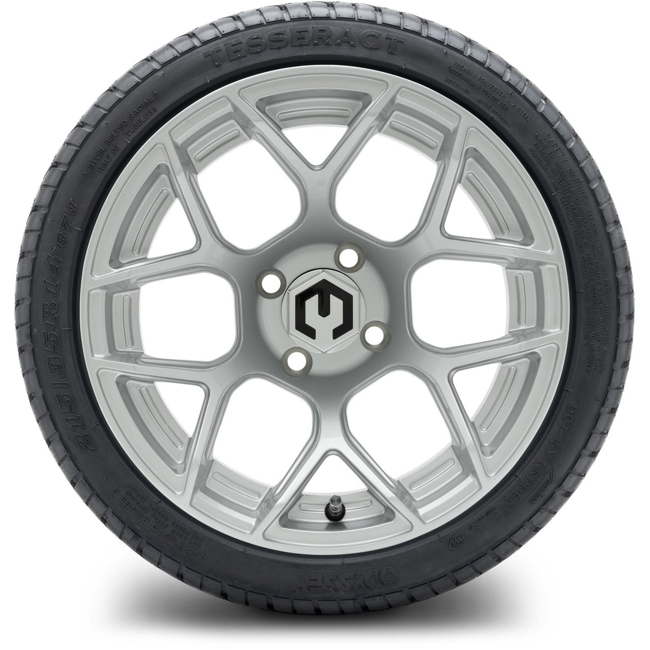 MODZ® 14" Renegade Silver Wheels & Street Tires Combo