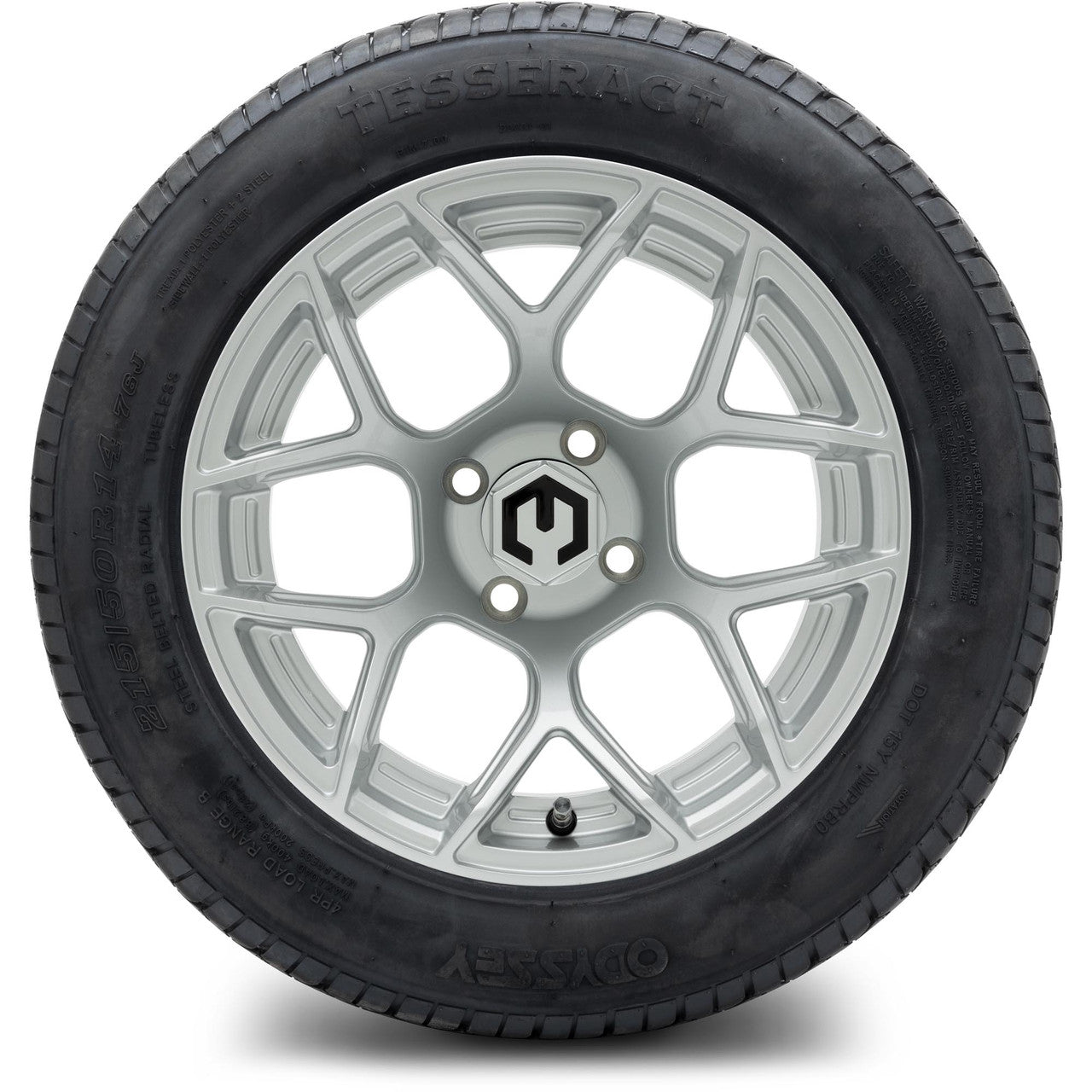 MODZ® 14" Renegade Silver Wheels & Street Tires Combo