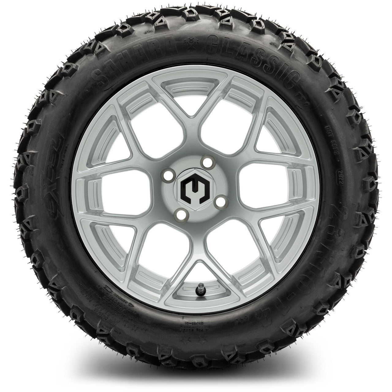 MODZ® 14" Renegade Silver Wheels & Off-Road Tires Combo