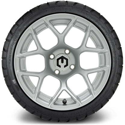 MODZ® 14" Renegade Silver Wheels & Street Tires Combo