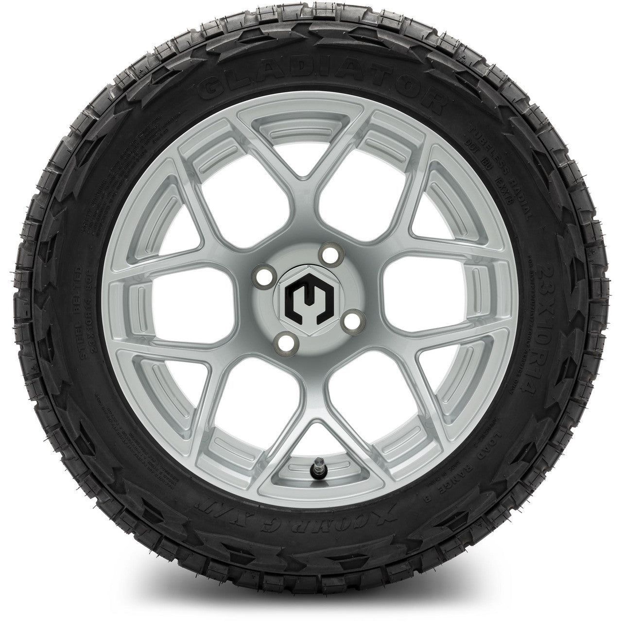 MODZ® 14" Renegade Silver Wheels & Off-Road Tires Combo