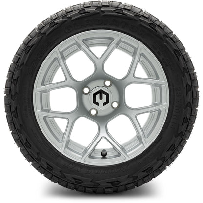 MODZ® 14" Renegade Silver Wheels & Off-Road Tires Combo