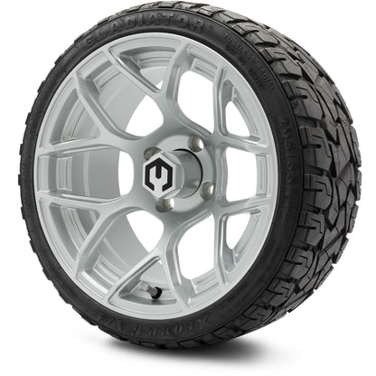MODZ® 14" Renegade Silver Wheels & Off-Road Tires Combo