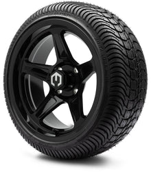 MODZ® 14" Drift Glossy Black Wheels & Street Tires Combo