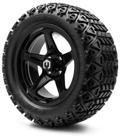MODZ® 14" Drift Glossy Black Wheels & Off-Road Tires Combo