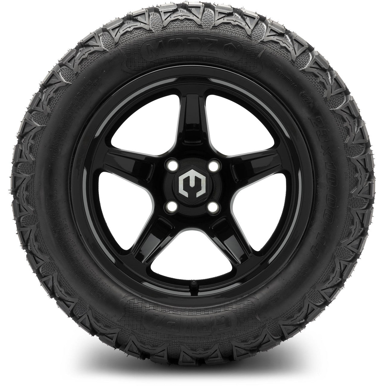 MODZ® 14" Drift Glossy Black Wheels & Off-Road Tires Combo