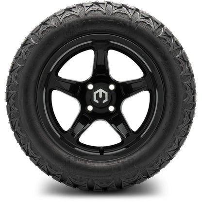 MODZ® 14" Drift Glossy Black Wheels & Off-Road Tires Combo