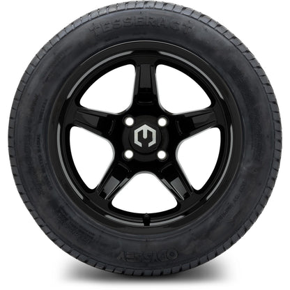 MODZ® 14" Drift Glossy Black Wheels & Street Tires Combo