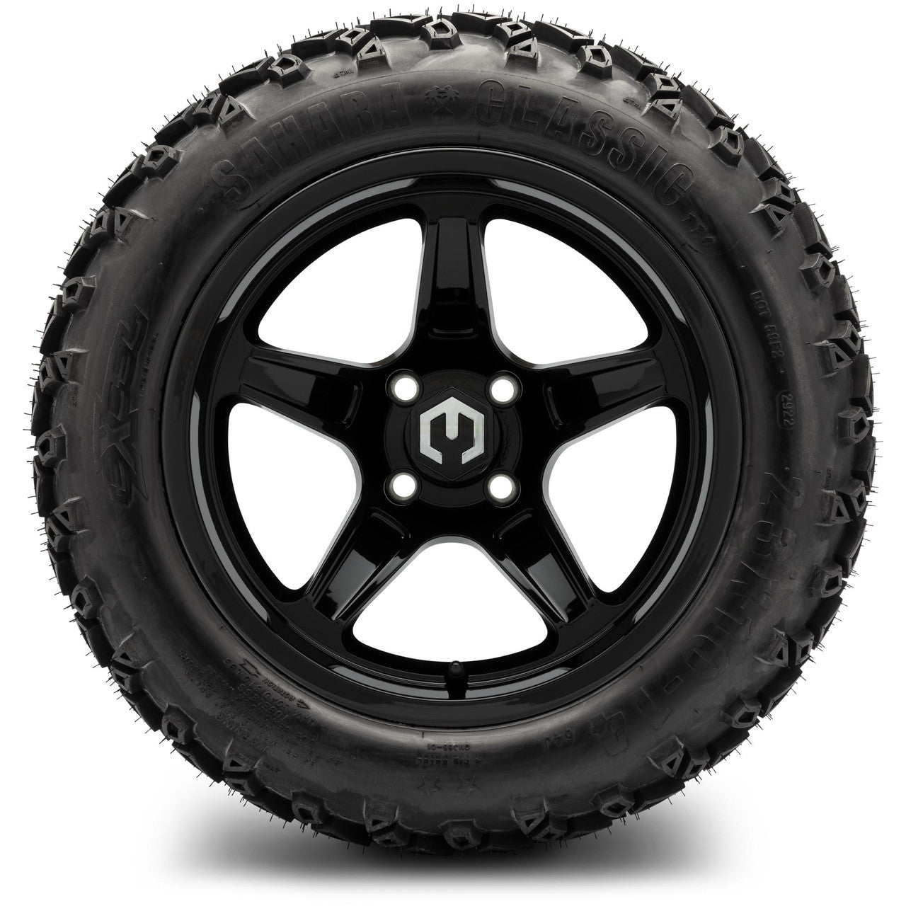 MODZ® 14" Drift Glossy Black Wheels & Off-Road Tires Combo