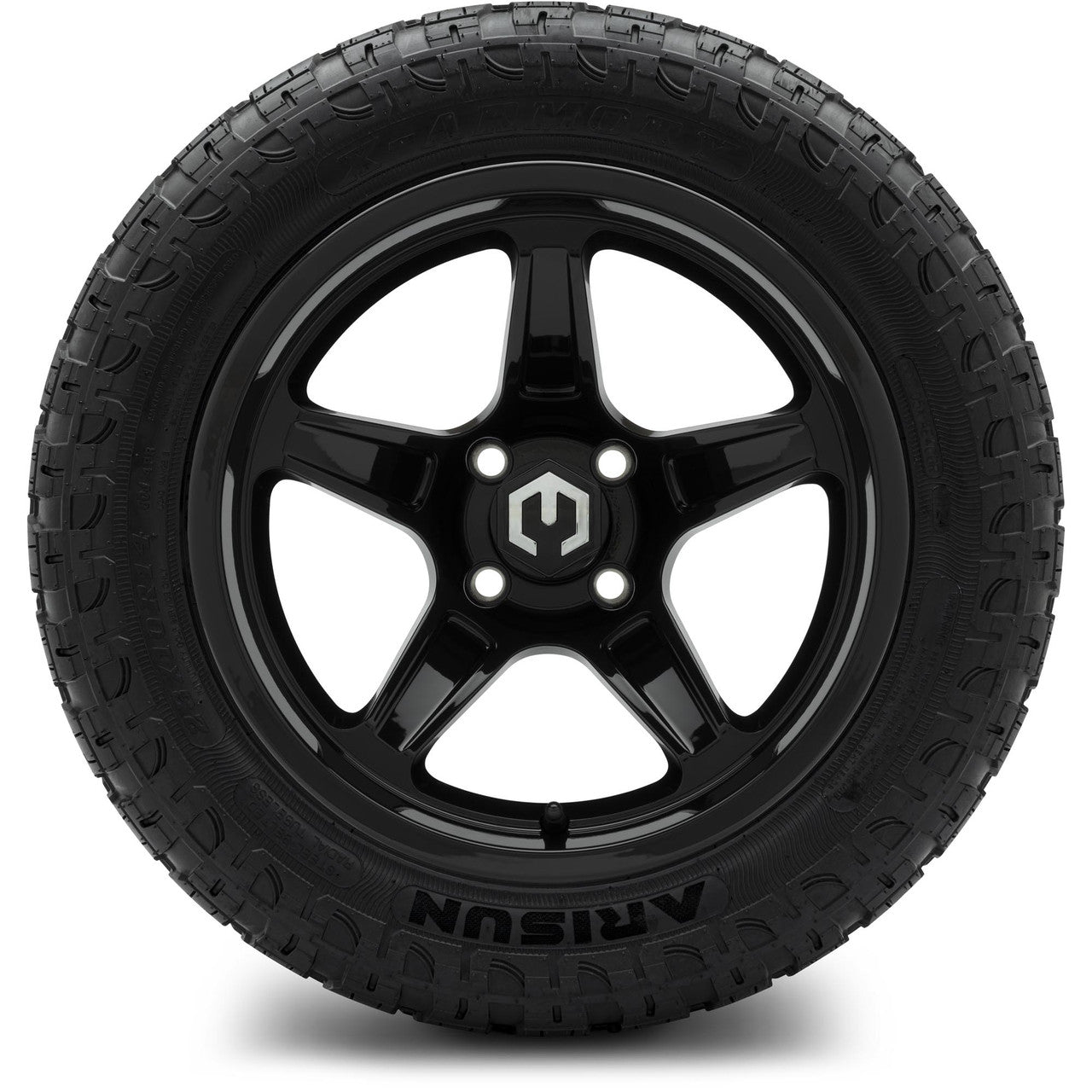MODZ® 14" Drift Glossy Black Wheels & Off-Road Tires Combo