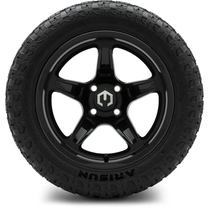 MODZ® 14" Drift Glossy Black Wheels & Off-Road Tires Combo