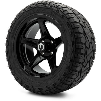 MODZ® 14" Drift Glossy Black Wheels & Off-Road Tires Combo