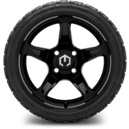 MODZ® 14" Drift Glossy Black Wheels & Off-Road Tires Combo
