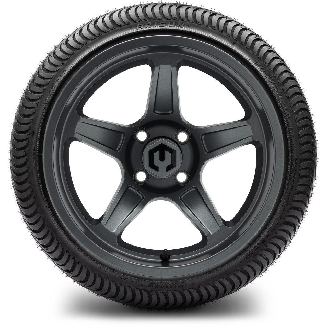 MODZ® 14" Drift Gunmetal Wheels & Street Tires Combo